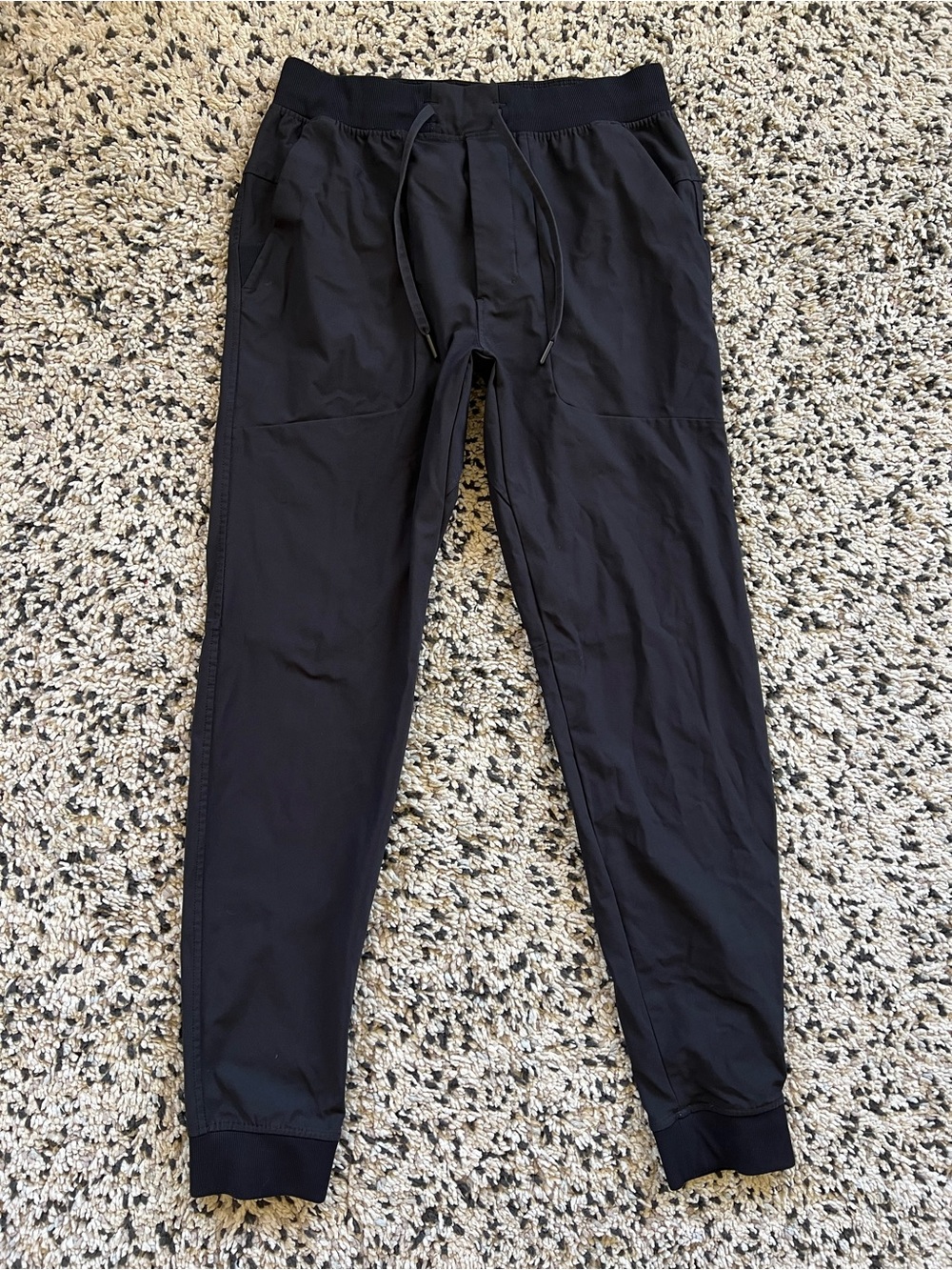 Lululemon ABC Jogger Pants Warpstreme Black Stretch Waist LM5A85S Men’s Medium